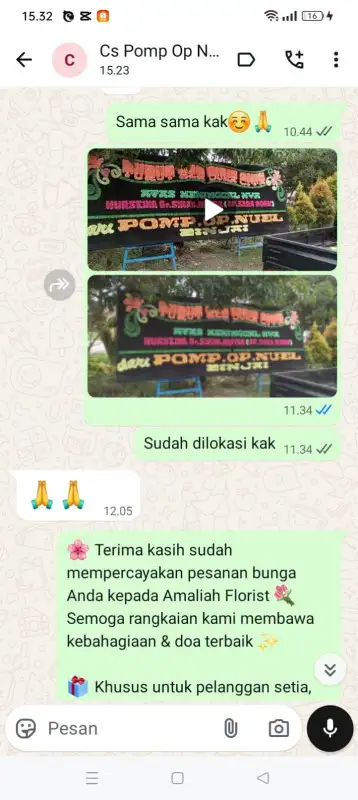 Testimonial Papan duka Lippo Cikarang